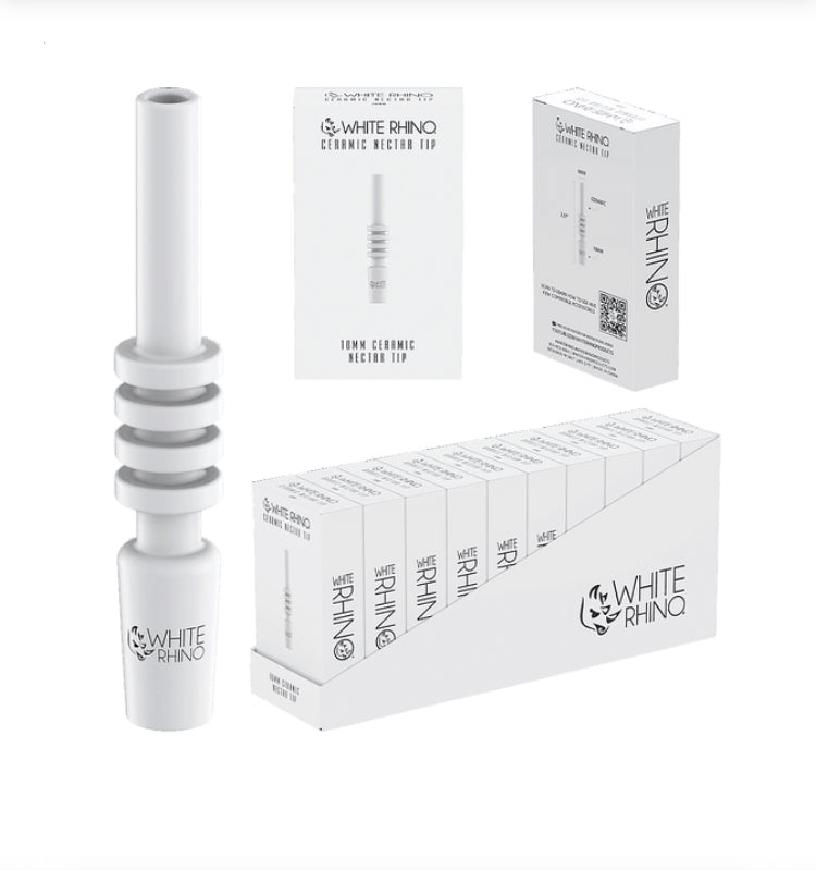 White Rhino Ceramic Nectar Replacement Tip Display