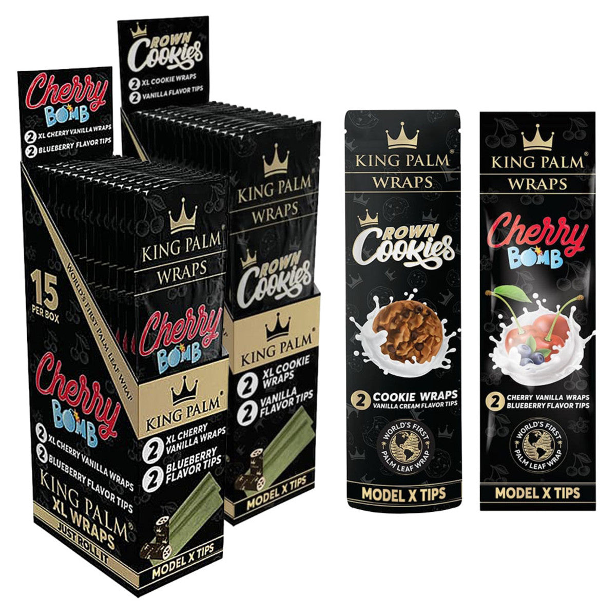 KING PALM XL WRAP 2PK 15CT