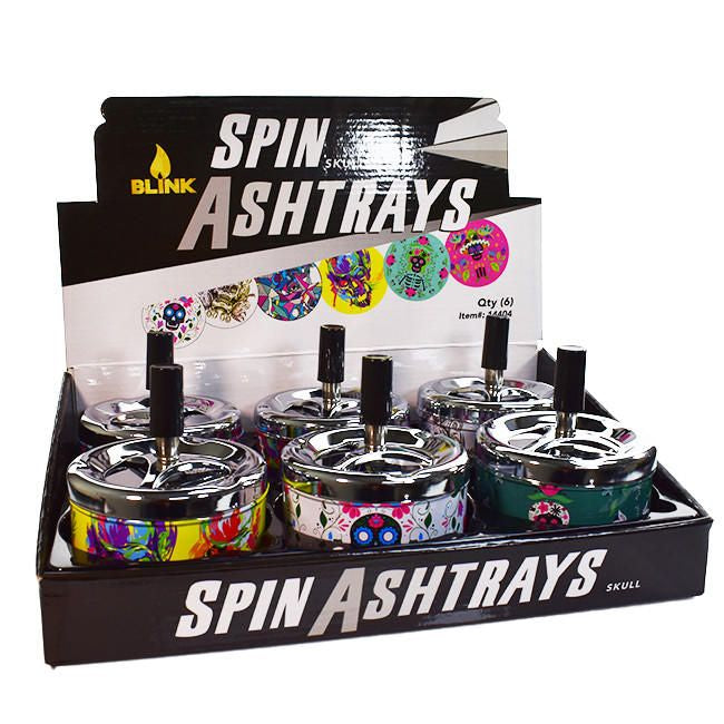 BLINK SPIN ASHTRAYS 6CT