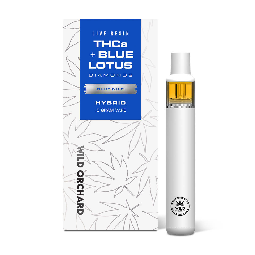 WILD ORCHARD 0.5G BLUE LOTUS THCA DIAMONDS VAPE DISPOSABLE 10CT