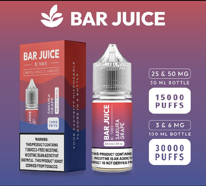 BAR JUICE 100ML 3MG