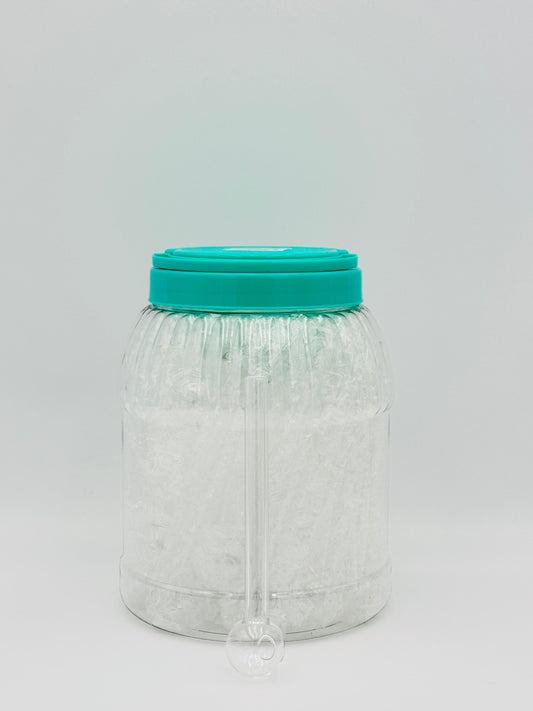 6" CLEAR SOFT GLASS IN JAR 30CT
