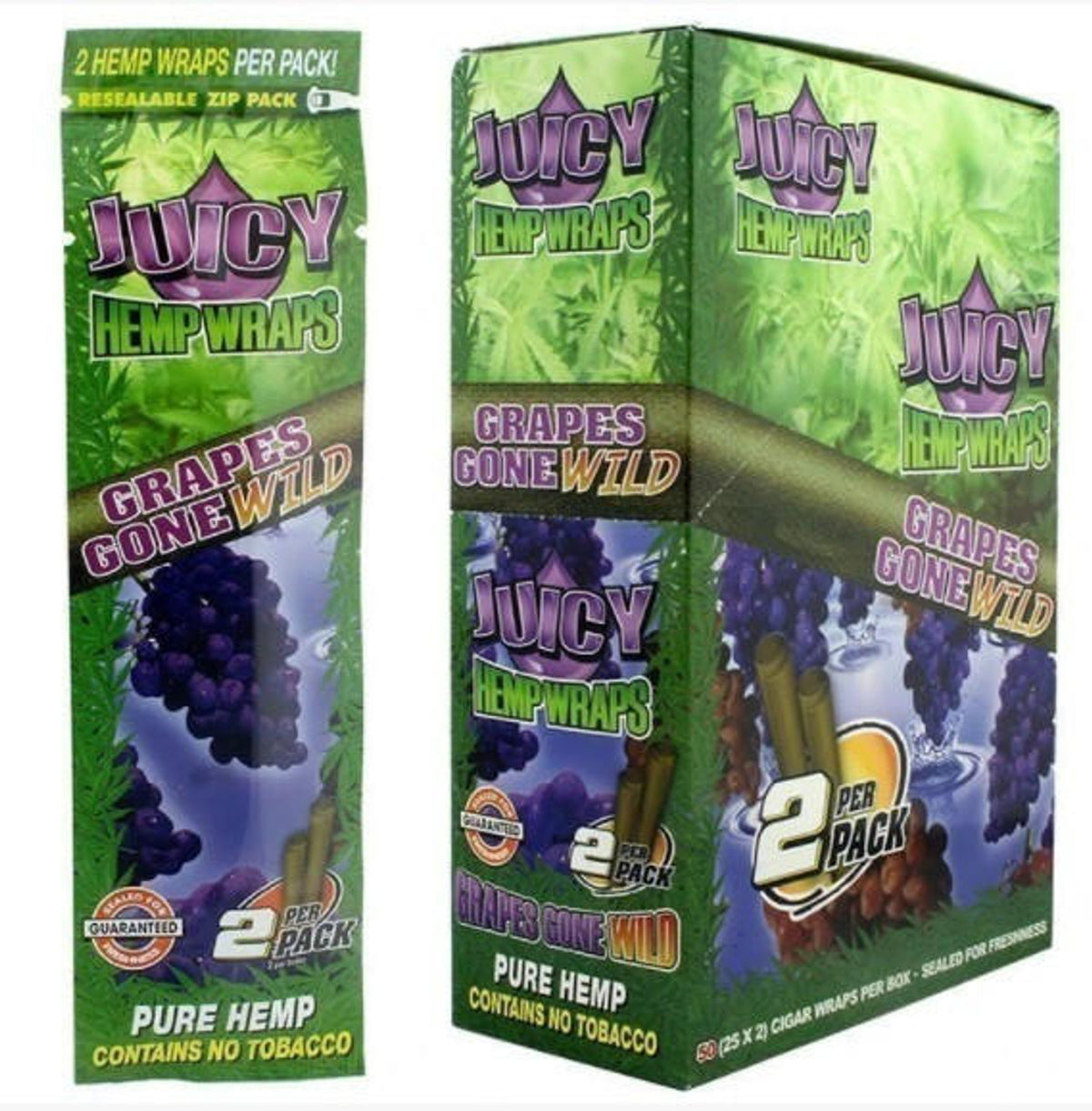 JUICY JAYS HEMP WRAPS 25PK 2CT