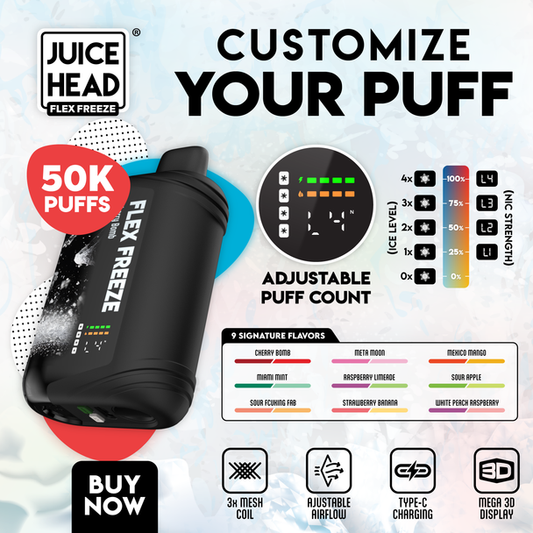 JUICE HEAD FLEX FREEZE 50K DISPOSABLE 5CT
