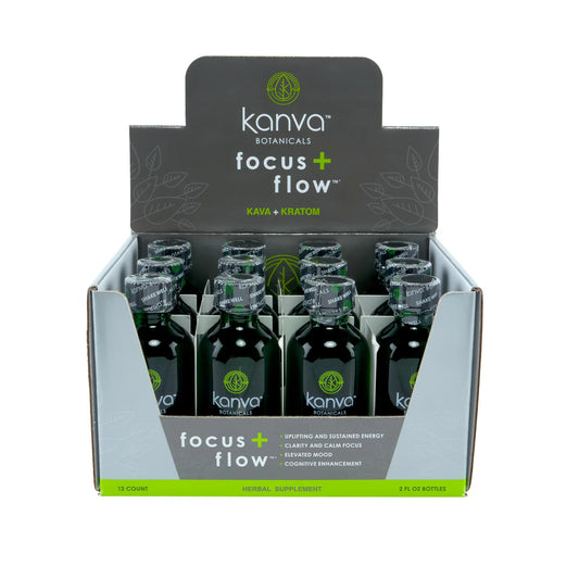 KANVA BOTANICALS, KAVA + KRATOM, 2OZ, 12CT