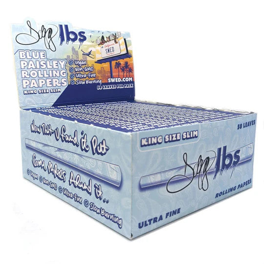 DOGG LBS BLUE PAISLEY ROLLING PAPER KS 50CT