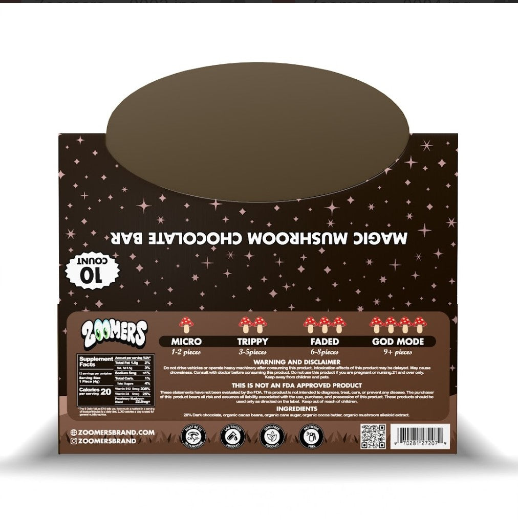 ZOOMERS MAGIC MUSHROOM CHOCOLATE