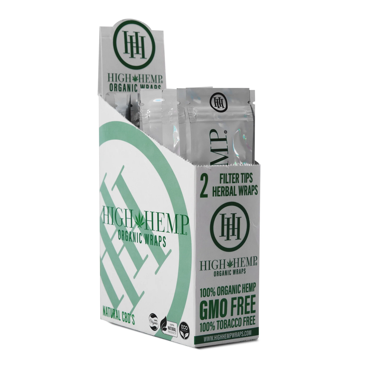HIGH HEMP 2PK HERBAL WRAPS WITH FILTER TIPS (25 COUNT)